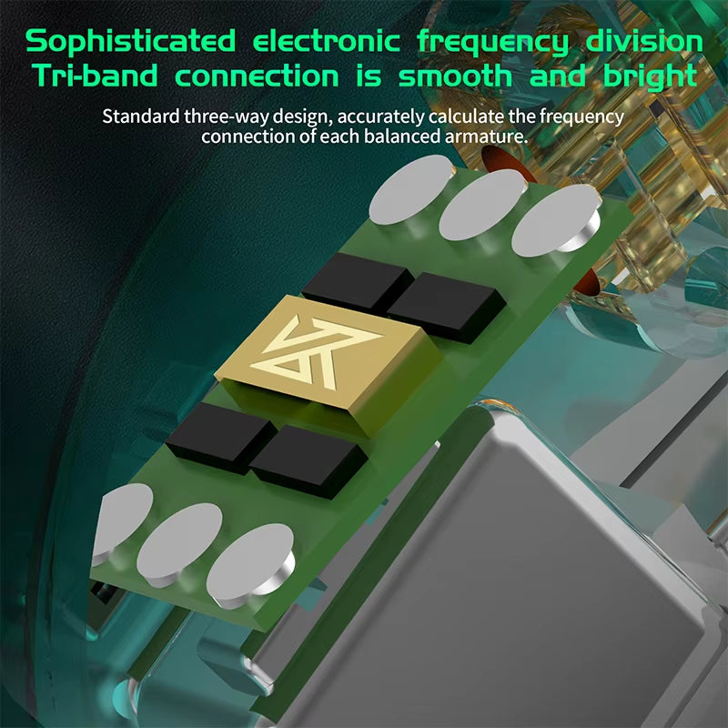 AS16 Pro Wired In-Ear Earphones – 16BA Balanced Armature Hi-Fi Monitor Headphones with Mic