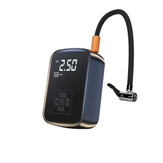 Wireless Electric Tire Inflator – Portable Air Compressor with Digital Display & LED Light