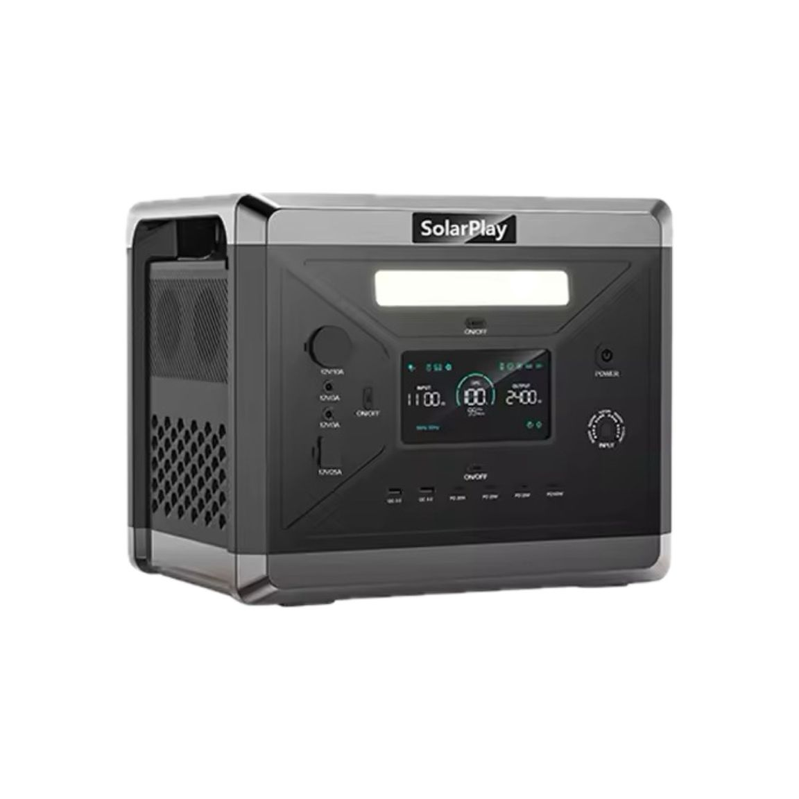 Portable Power Station – 2160Wh LiFePO₄ Battery with 2400W AC Output