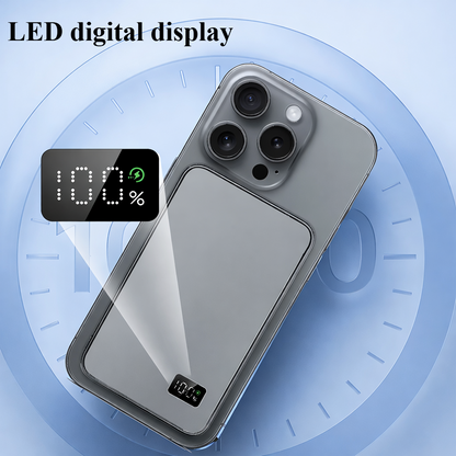 Ultra-Slim Qi2.1 Magnetic Wireless Power Bank 5000mAh / 10000mAh – 15W Wireless & 20W PD Fast Charging