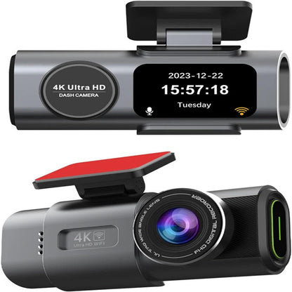 4K UHD Dash Cam B53P Front Camera, WiFi & GPS Car DVR, Night Vision, Wide Angle, Parking Monitor Support