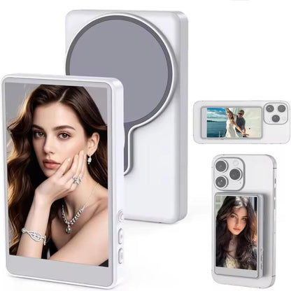 Magnetic Phone Vlog Selfie Monitor Screen for Rear Camera – Wireless Display for iOS & Android