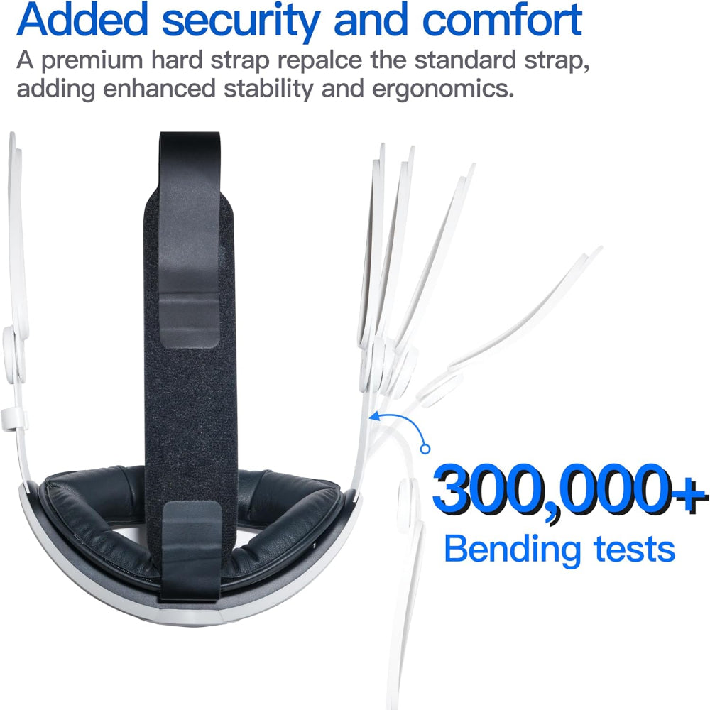 Adjustable Elite Head Strap for Meta Quest 2 / 3 / 3S – Enhanced Comfort Replacement Strap, Flip-Up Design VR Accessory