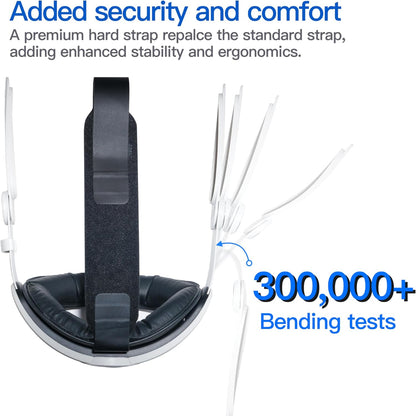 Adjustable Elite Head Strap for Meta Quest 2 / 3 / 3S – Enhanced Comfort Replacement Strap, Flip-Up Design VR Accessory