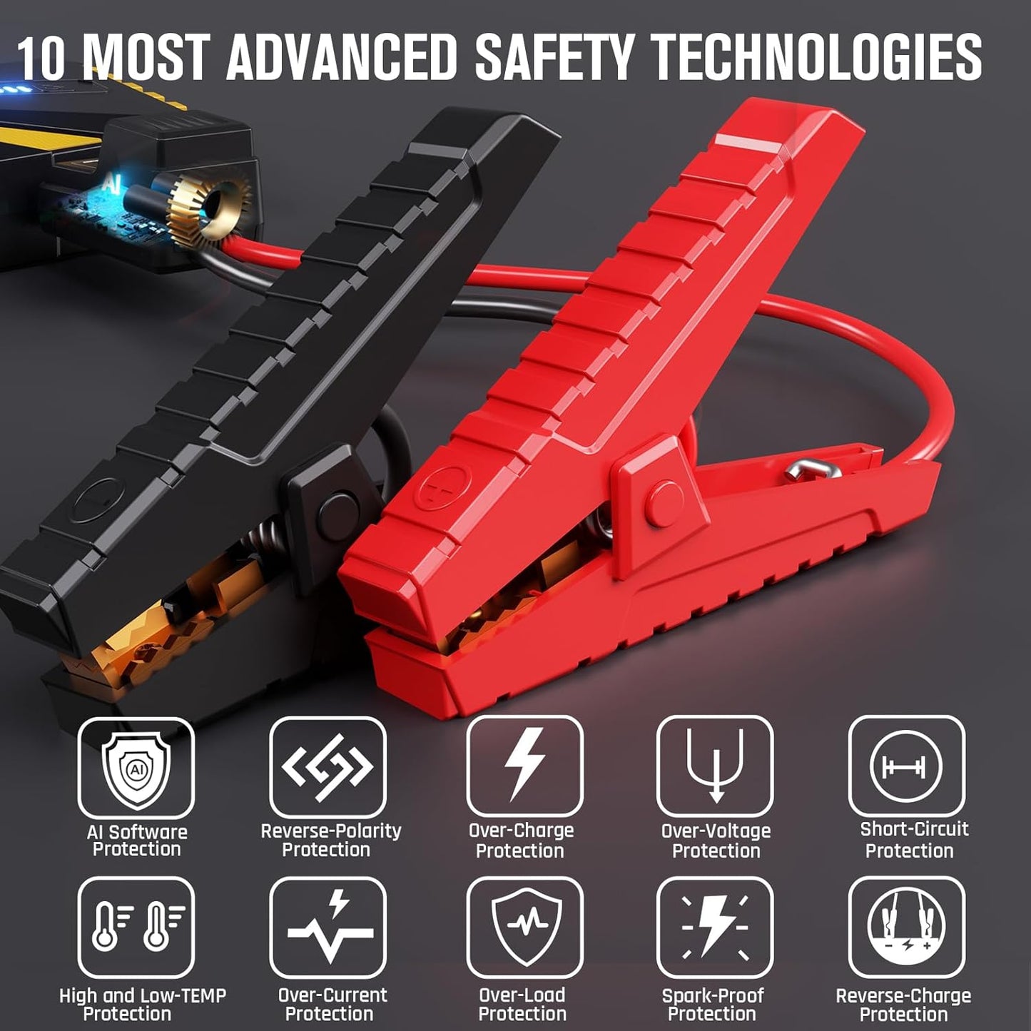 Portable Car Jump Starter Power Bank – 20,000mAh Emergency Battery Booster