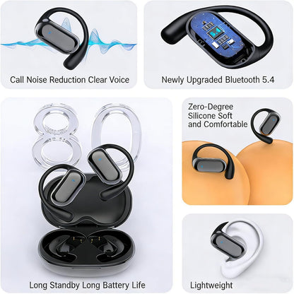 AI Translator Bluetooth Earbuds – Real-Time 144 Languages Translation, Wireless Charging Case, Long Battery Life