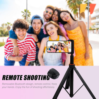 Magnetic Bluetooth Camera Grip with LED Fill Light – Smartphone Selfie Handle & Stabilizer