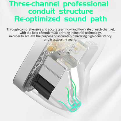 AS16 Pro Wired In-Ear Earphones – 16BA Balanced Armature Hi-Fi Monitor Headphones with Mic