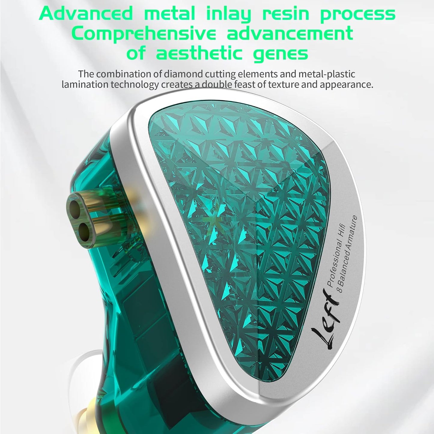 AS16 Pro Wired In-Ear Earphones – 16BA Balanced Armature Hi-Fi Monitor Headphones with Mic