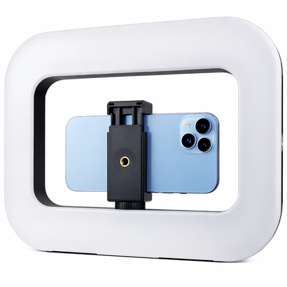 Portable Handheld Ring LED Fill Light with Tripod Option, 8000mAh Rechargeable Photography & Live Streaming Selfie Light