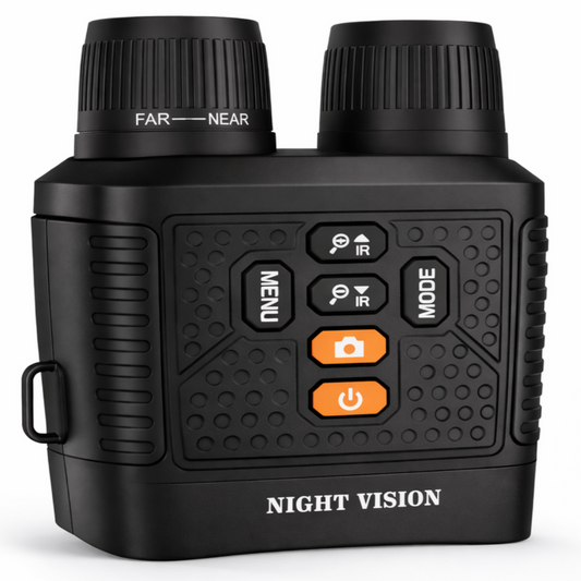 3" Screen Night Vision Binoculars – 2.5K Digital Display, 6X Zoom, Infrared & Tactical Light, Rechargeable 2000mAh