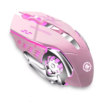 Bluetooth 5.2 RGB Gaming Mouse – Dual Mode (Bluetooth + 2.4G) Wireless Silent Mouse, 3600 DPI, Rechargeable