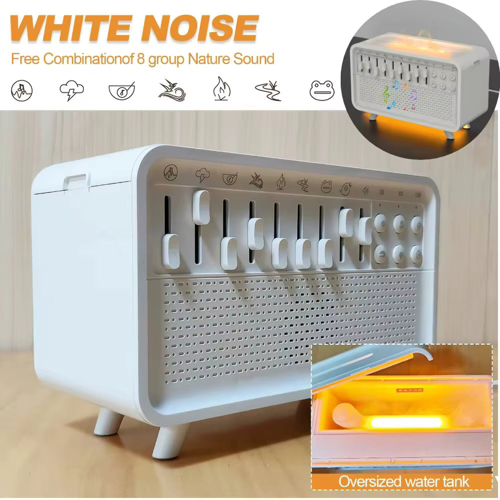 4-in-1 Smart Sleep Speaker | Bluetooth Sound, White Noise, Humidifier & Warm Night Light