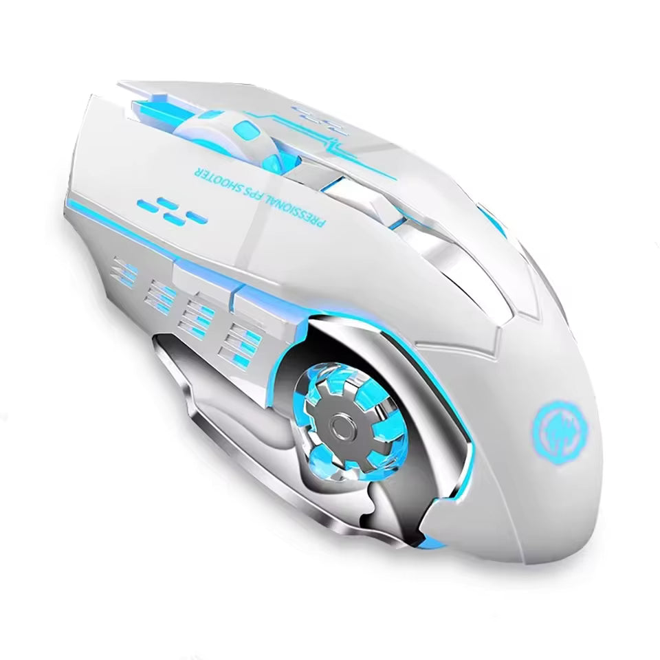 Bluetooth 5.2 RGB Gaming Mouse – Dual Mode (Bluetooth + 2.4G) Wireless Silent Mouse, 3600 DPI, Rechargeable