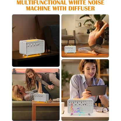 4-in-1 Smart Sleep Speaker | Bluetooth Sound, White Noise, Humidifier & Warm Night Light