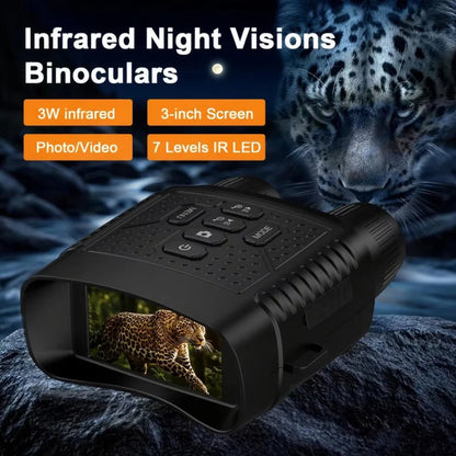 3" Screen Night Vision Binoculars – 2.5K Digital Display, 6X Zoom, Infrared & Tactical Light, Rechargeable 2000mAh