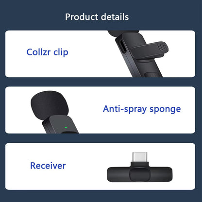 Dual Wireless Lavalier Microphone Set – 2 Clip-On Mics for iPhone Video & Live Streaming